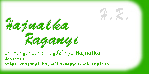 hajnalka raganyi business card